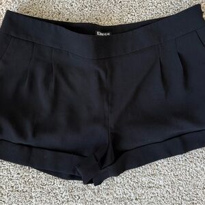Express Black High Waist Tailored Shorts
